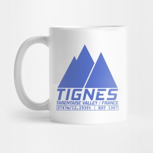 Tignes France Ski Resort Tarentaise Valley Skiing Mug